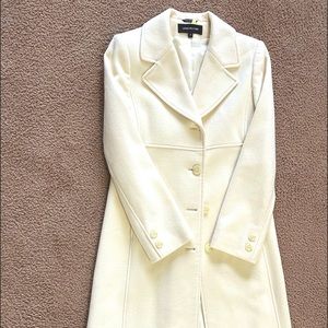 White wool coat